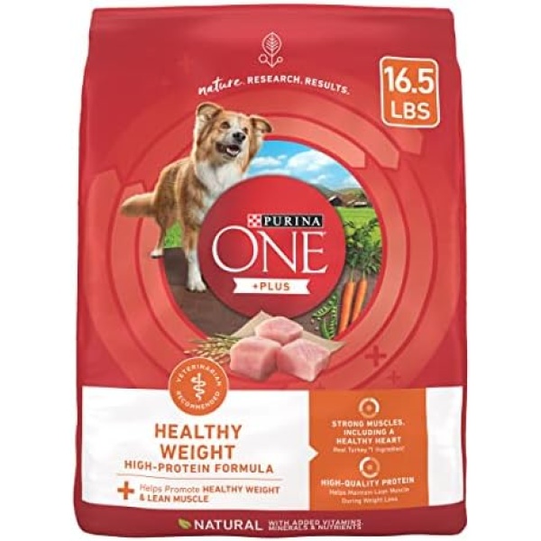 Purina ONE Plus Healthy Weight High-Protein Dog Food Dry Formula - 16.5 lb. Bag