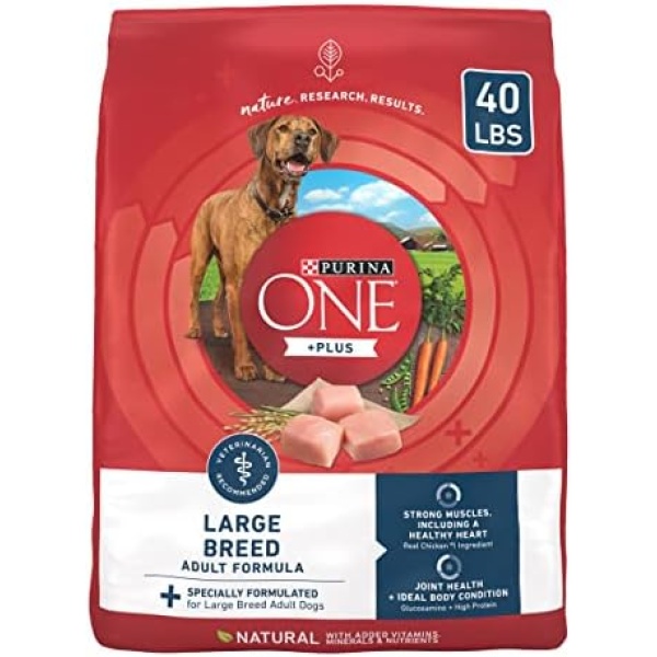 Purina ONE Plus Large Breed Adult Dog Food Dry Formula - 40 lb. Bag