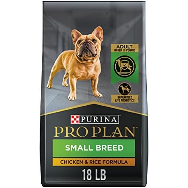 Purina Pro Plan High Protein Small Breed Dog Food, Chicken & Rice Formula - 18 lb. Bag