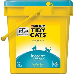 Purina Tidy Cats Clumping Cat Litter, Instant Action Multi Cat Litter - 27 lb. Pail