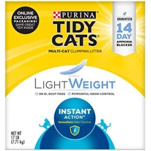 Purina Tidy Cats Light Weight, Low Dust, Clumping Cat Litter, LightWeight Instant Action - 17 lb. Box