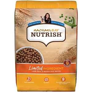 Rachael Ray Nutrish Limited Ingredient Diet Lamb Meal & Brown Rice Recipe, 28 Pound Bag