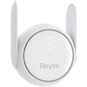 Reyee WiFi Extender Booster Signal Repeater,1200 Mbps,2 FEM Independent Signal Amplifier Coverage Up to 7800 sq.ft. 96 Devices with Dual-Band Gigabit Signal Extension Repeater (5GHz / 2.4GHz)
