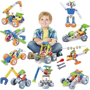 STEM Building Toys for Kids 3 4 5 6 7 8+ Year Old 167PCS Birthday Gifts Educational STEM Building Kit for Boys Girls Building Blocks Set Stem Projects for Kid Creative Learning Games Steam Activities