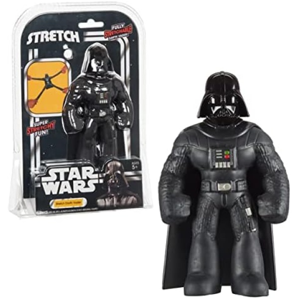 STRETCH ARMSTRONG Stretch Star Wars Darth Vader Action Figure Toy Collectible - Black Helmet Series Lord Mini 7” Stretchy Toys for Jedi or Padawan Ages 5, 6, 7, 8 Multi-colored