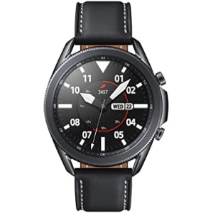Samsung - Galaxy Watch3 Smartwatch 45mm Stainless - Mystic Blk -SM-R845UZKAXAR- (Renewed)