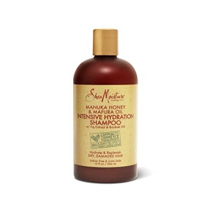 SheaMoisture Intensive Hydration Shampoo for Dry, Damaged Hair Manuka Honey and Mafura Oil Sulfate-Free 13 oz, Gold
