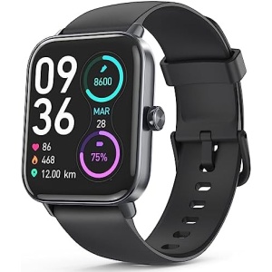 Smart Watch for Men(Answer/Make Call),Alexa Built-in,1.8"Fitness Tracker with Heart Rate Sleep SpO2 Monitor,100+Sport Mode,5ATM Waterproof,Activity Trackers and Smartwatches for iOS and Android Phones