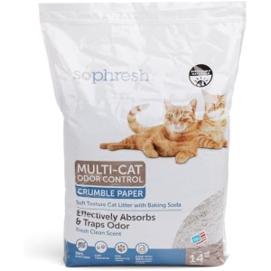 So Phresh Multi-Cat Odor Control Crumble Paper Litter, 14 lbs.