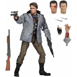 TCXDOQ Terminator T800 Schwarzenegger Tech Noir Cyborg Anime Action Figure, 7"