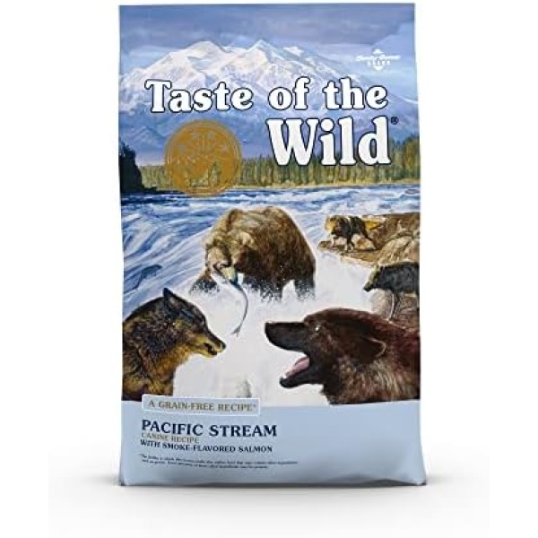 Taste Of The Wild Pacific Stream Grain-Free Dry Dog Food With Smoke-Flavored Salmon 5lb