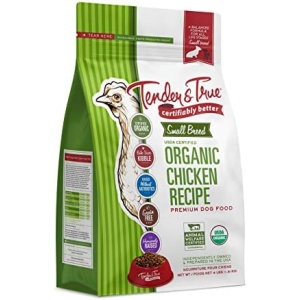 Tender & True Pet Nutrition Small Breed Organic Chicken Recipe Dog Food, 4 lb (46003)