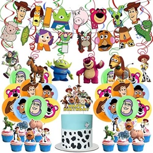 Toy Game Story Birthday Party Decorations,Toy Inspired Story Birthday Supplies for Kids
