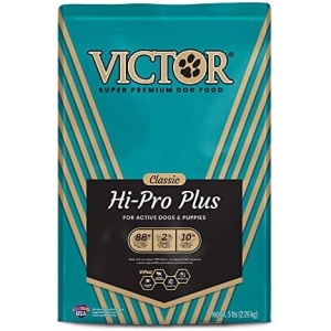 VICTOR Super Premium Dog Food – Hi-Pro Plus Dry Dog Food – 30% Protein, Gluten Free - for High Energy and Active Dogs & Puppies, 5lbs