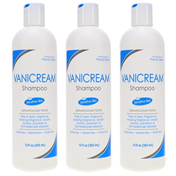 Vanicream Shampoo For Sensitive Skin 12 OZ (Pack of 3)