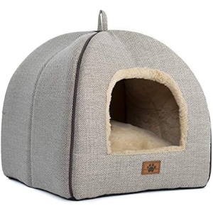 WINDRACING Cat Bed for Indoor Cats - Cat House Tent with Removable Washable Cushioned Pillow, Soft and Self Warming Kitten beds & Furniture, Pet Bed