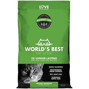 WORLD'S BEST CAT LITTER Original Unscented 8 Pounds