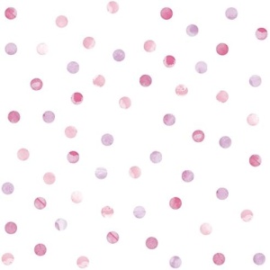 WallPops DWPK2466 Watercolor Dots Wall Art Kit, Pink