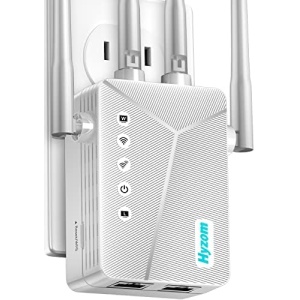 WiFi Extender Signal Booster and Amplifier up to 9882 sq.ft - Long Range Coverage WiFi Repeater for Home, with Ethernet Port & Access Point Mode, 1-Tap Setup