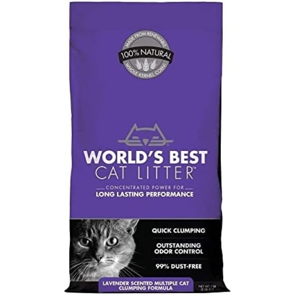 World's Best Cat Litter Extra Strength Lavender 7 lbs
