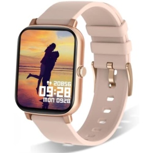 Wwzzey Smart Watch for Women Answer/Make Calls, 1.7" Fitness Watch with Heart Rate/Blood Oxygen/Sleep Monitor, Pedometer, Ai Voice, IP68 Waterproof Multi-Sports Modes Women Watches for Android iPhone.