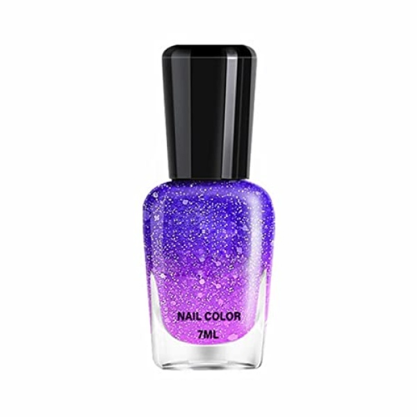 Xiahium Color Changing Nail Polish 1PC Long Lasting Glossy Quick Dry Gradient Oily Mood Nail Polish for DIY Nail Art Manicure at Home Salon