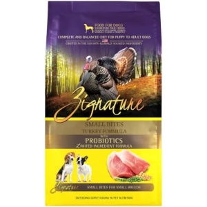 Zignature Turkey Limited Ingredient Formula Small Bites Dry Dog Food 4lb