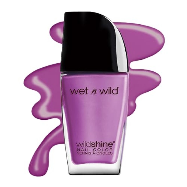 wet n wild Wild Shine Nail Polish, Light Purple Who is Ultra Violet?, Nail Color